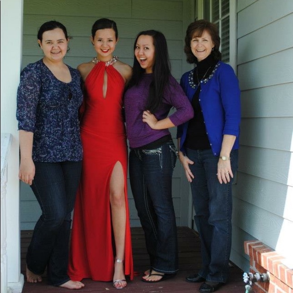 Red Old Hollywood Prom Dress
